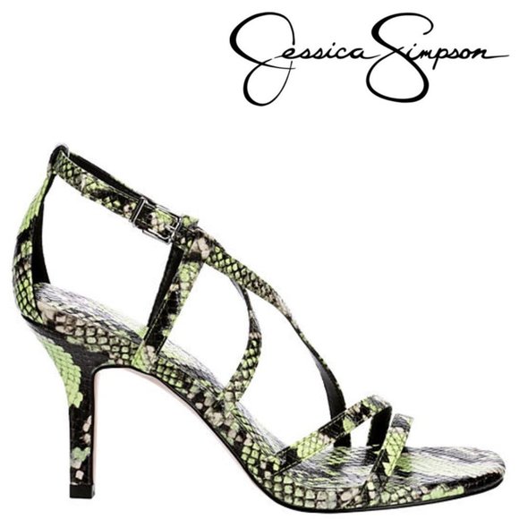 NEW JESSICA SIMPSON WOMENS OMYRA SANDAL - LIME 6.5, 9 and 9.5 - Picture 2 of 10